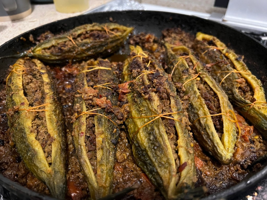 Stuffed Bittergourd (Keema Bharay&nbsp;Karelay)