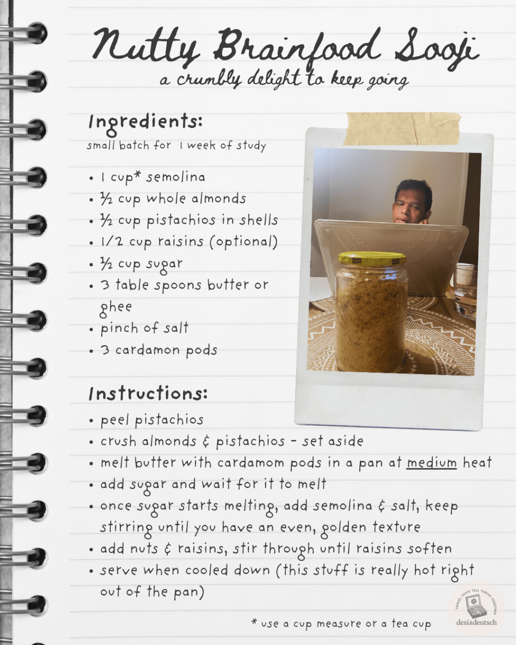 Nutty Brainfood –&nbsp;Sooji